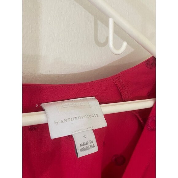 Anthropologie Women's Wrap Pink/Red Bohemian Romper - Small - Picture 6 of 13